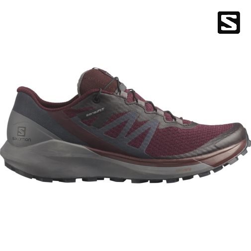 Burgundy / Dark Grey Salomon Sense Ride 4 Women's Trail Running Shoes | IE AD0854